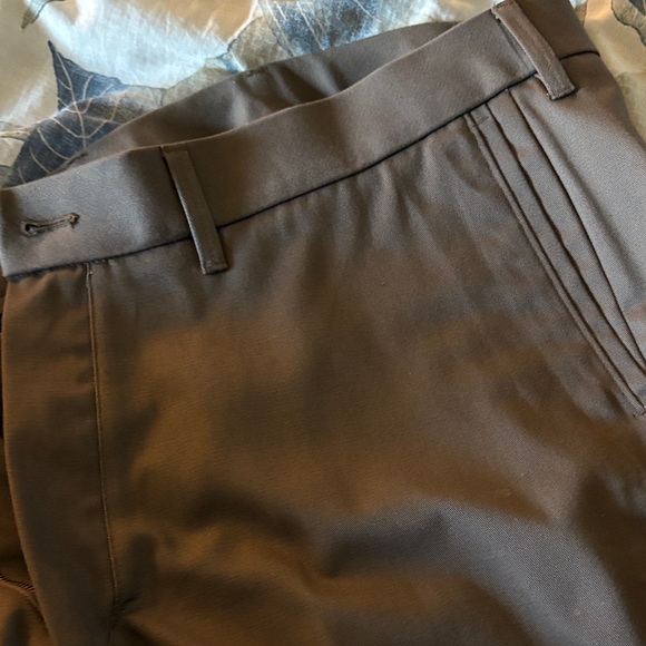 Haggar Men's Dark Brown Dress Pants - Picture 4 of 4